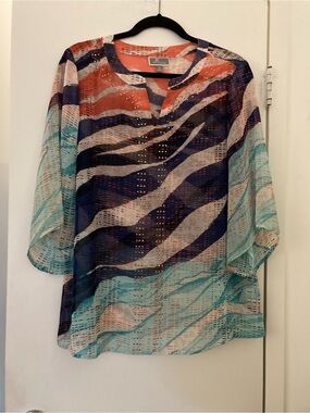 Sexy Sheer Dressy Beach Vibe Top PL